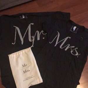 Mr. And Mrs tee shirts